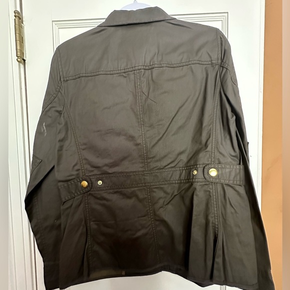 J. Crew dark green waxed jacket; never worn! - Picture 3 of 3